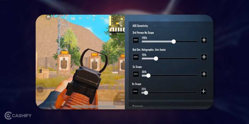 ADS Sensitivity settings