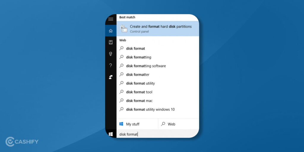 Create & format hard disk partitions