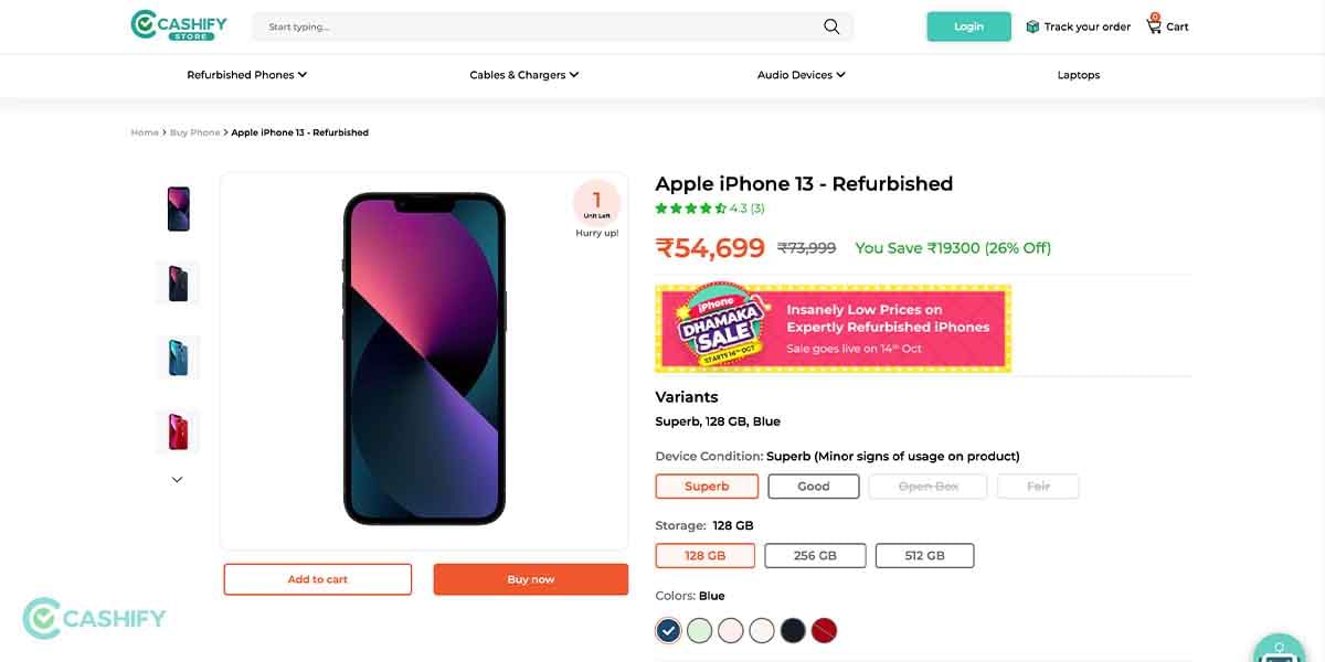 Refurbished Apple iPhone 13