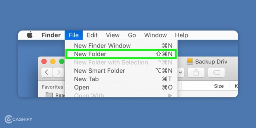 Select New Folder