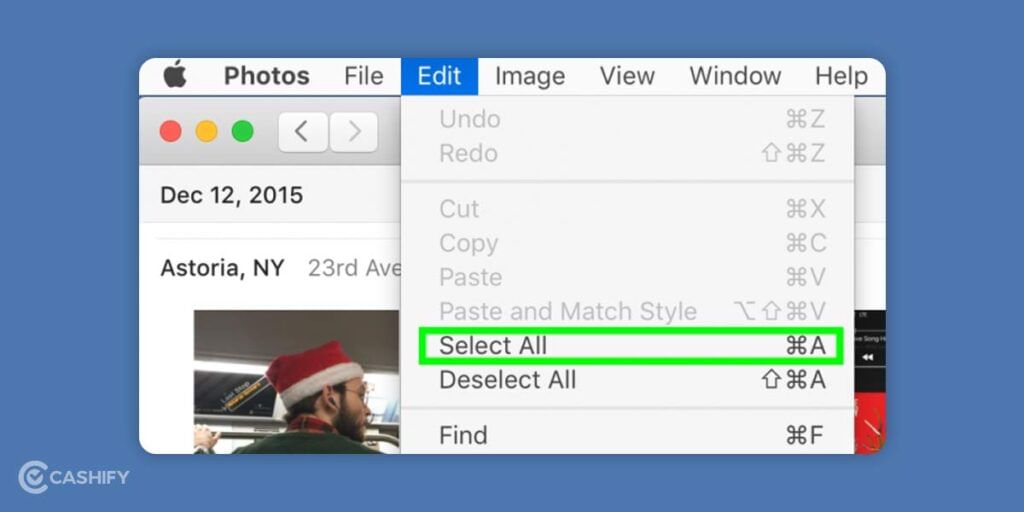 Click Select All