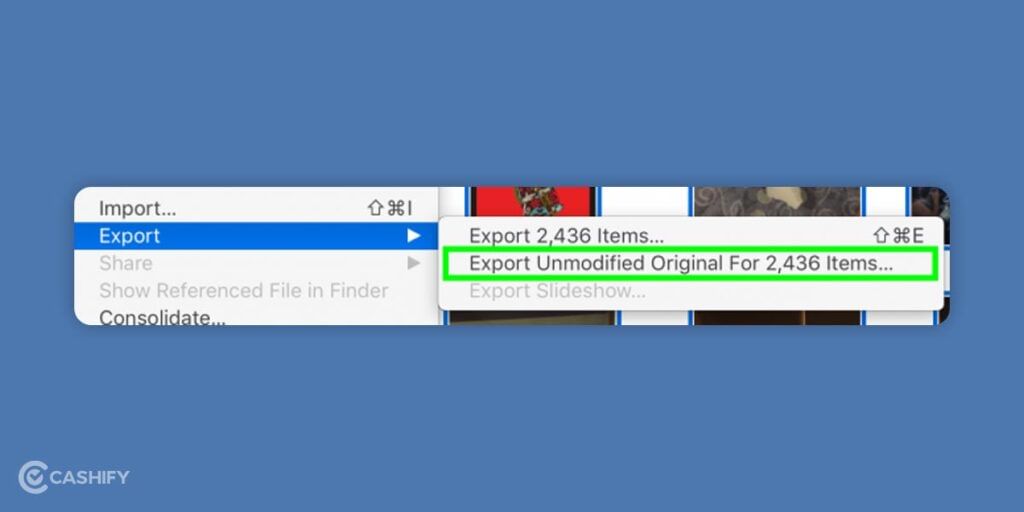 Select Unmodified Original