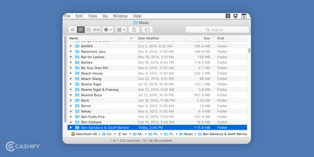 iTunes Music directory