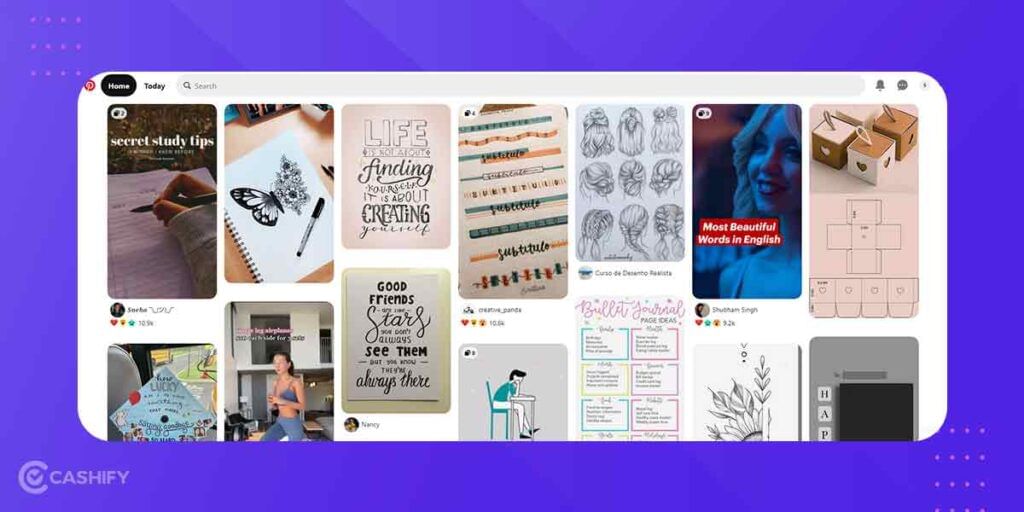 Pinterest Home Feed