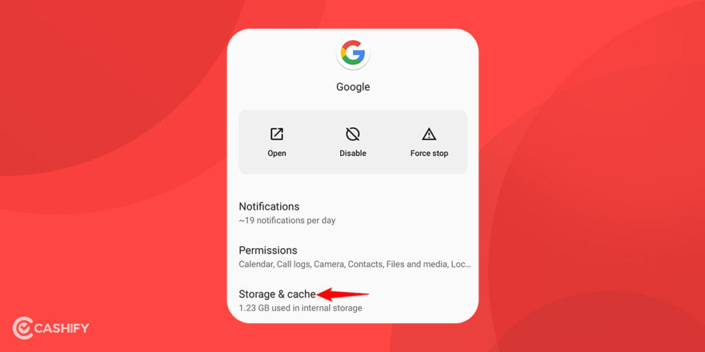 Clear storage data and cache