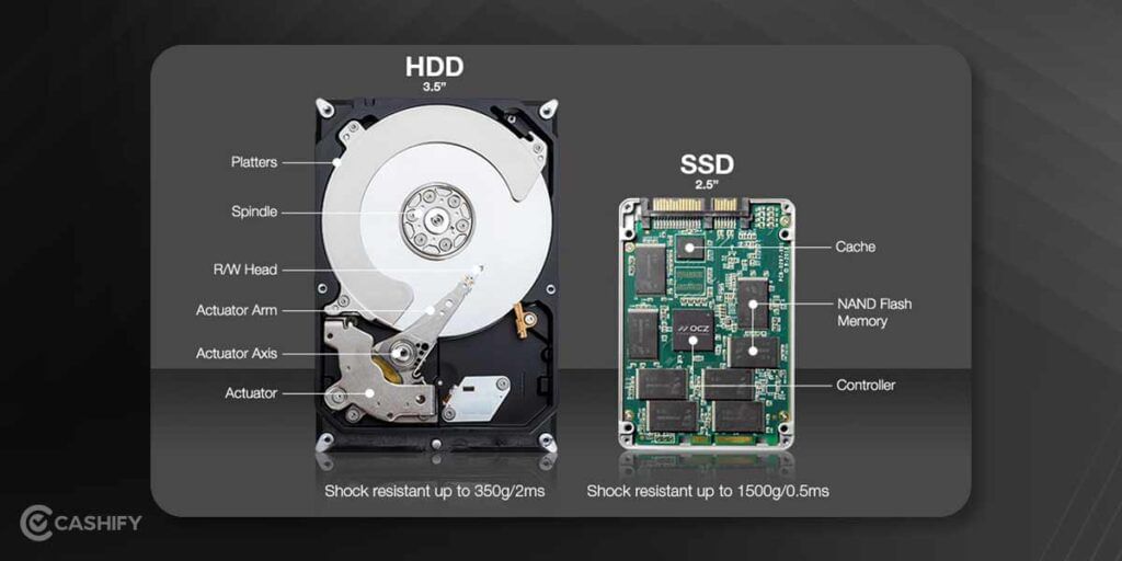 hdd vs ssd shock resistance rating