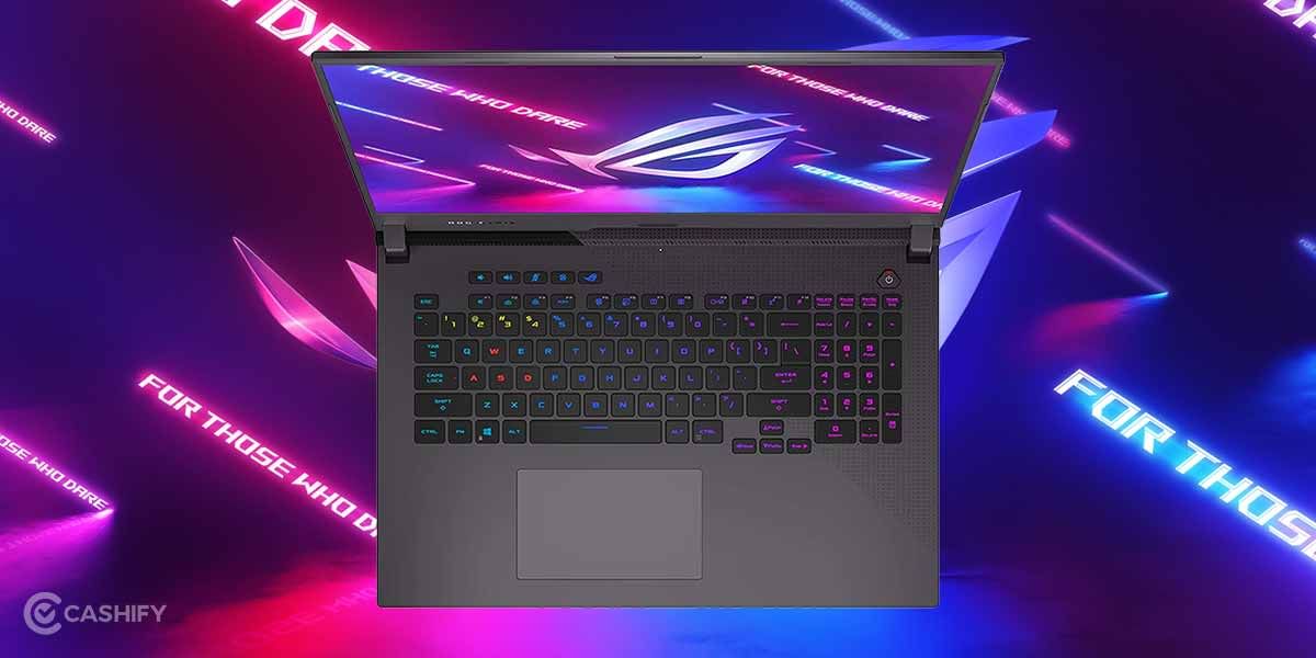 Asus ROG Strix G17 Keyboard and Trackpad