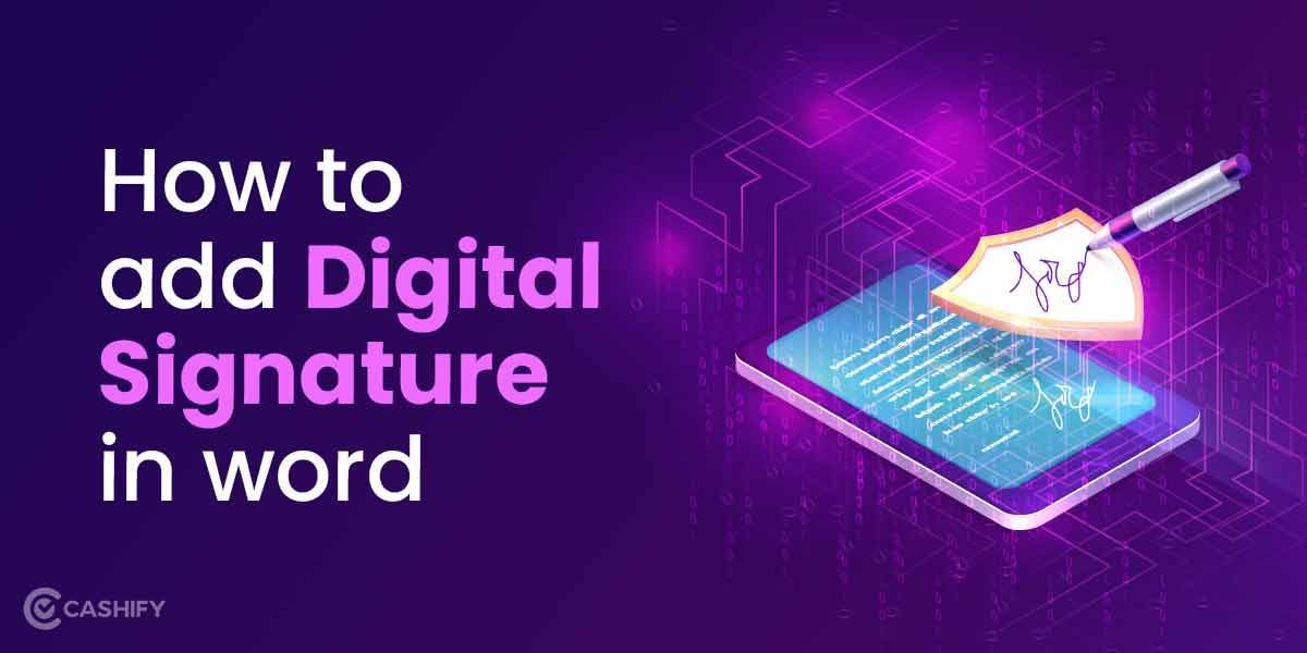 How To Add Digital Signature In Word?