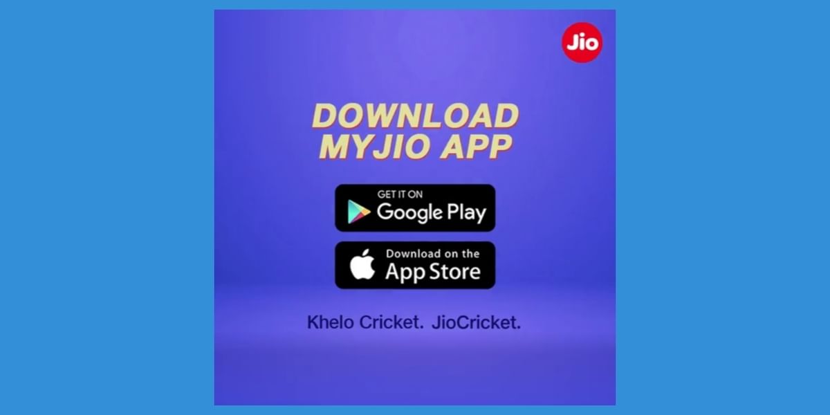 MyJio Cricket Promo Banner