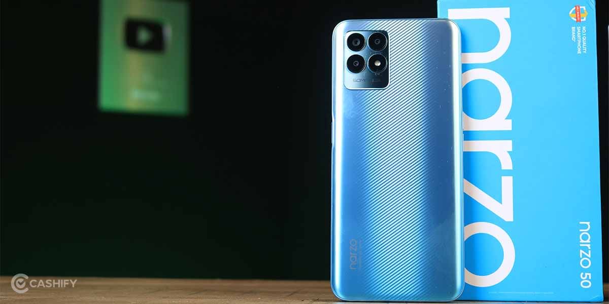 Realme Narzo 50 design and build