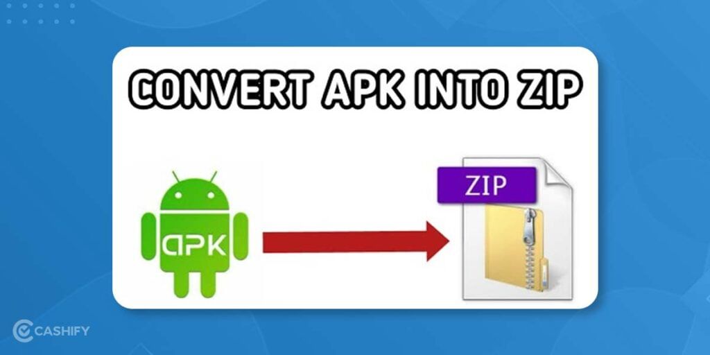Convert APK into ZIP files