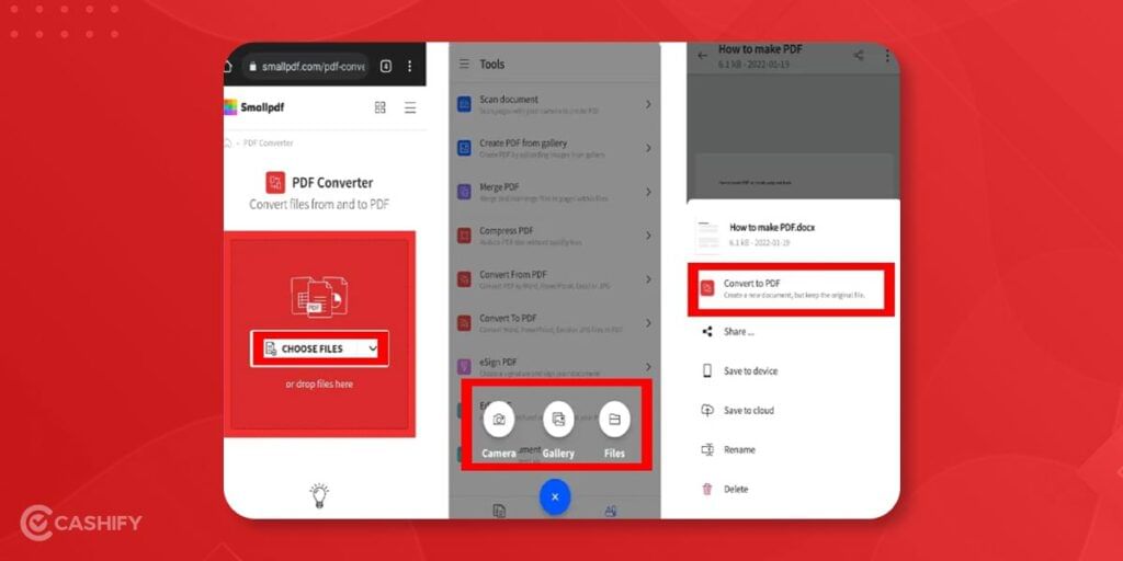 how to make pdf via online web tools