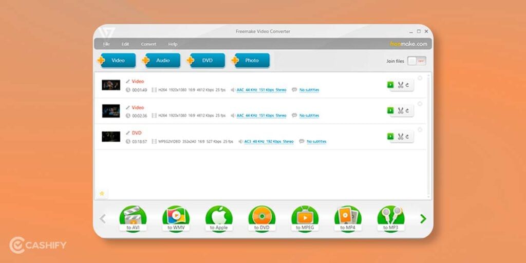 Best free video converter-Freemake