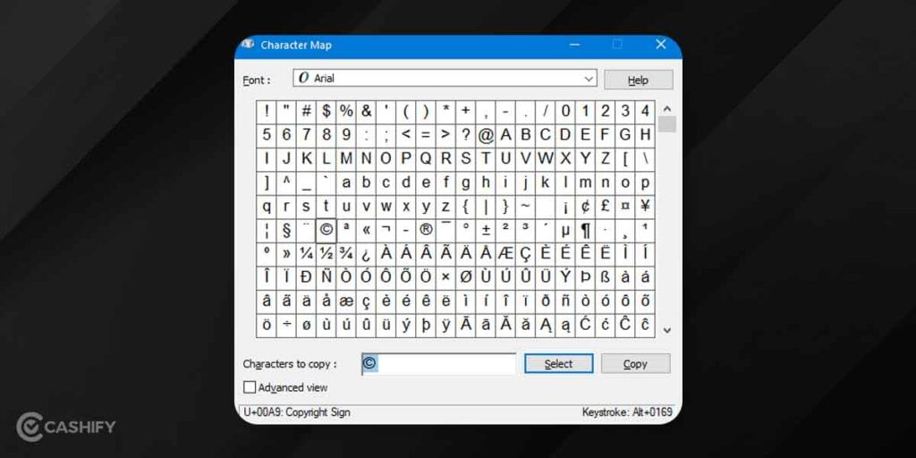 how to make copyright symbol
