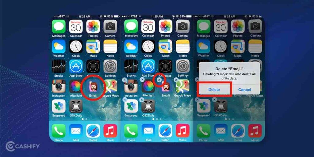 how to delete iPhone apps