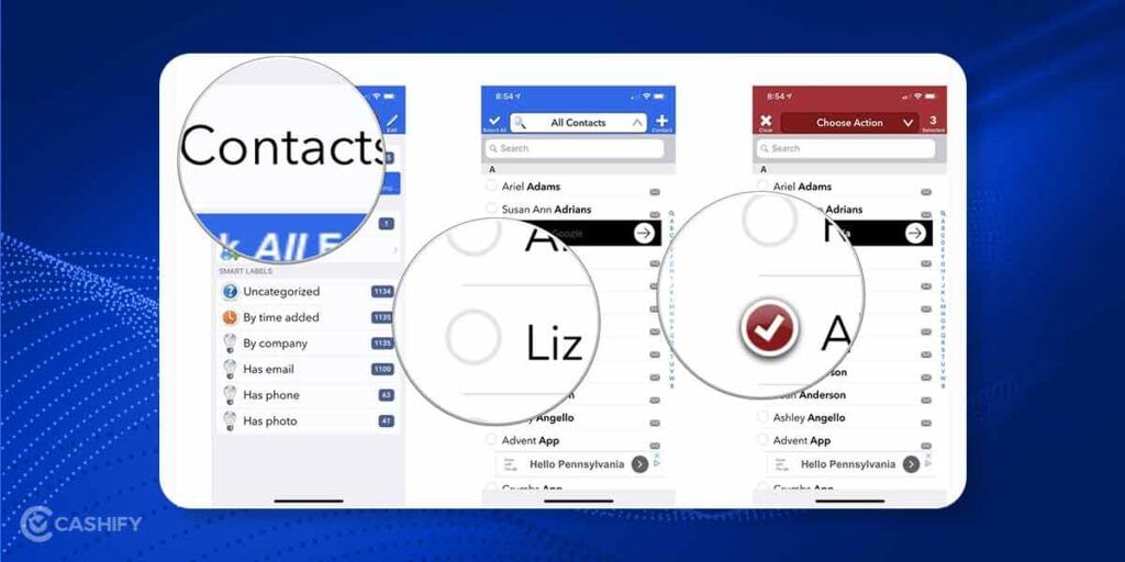 how to delete iPhone contacts