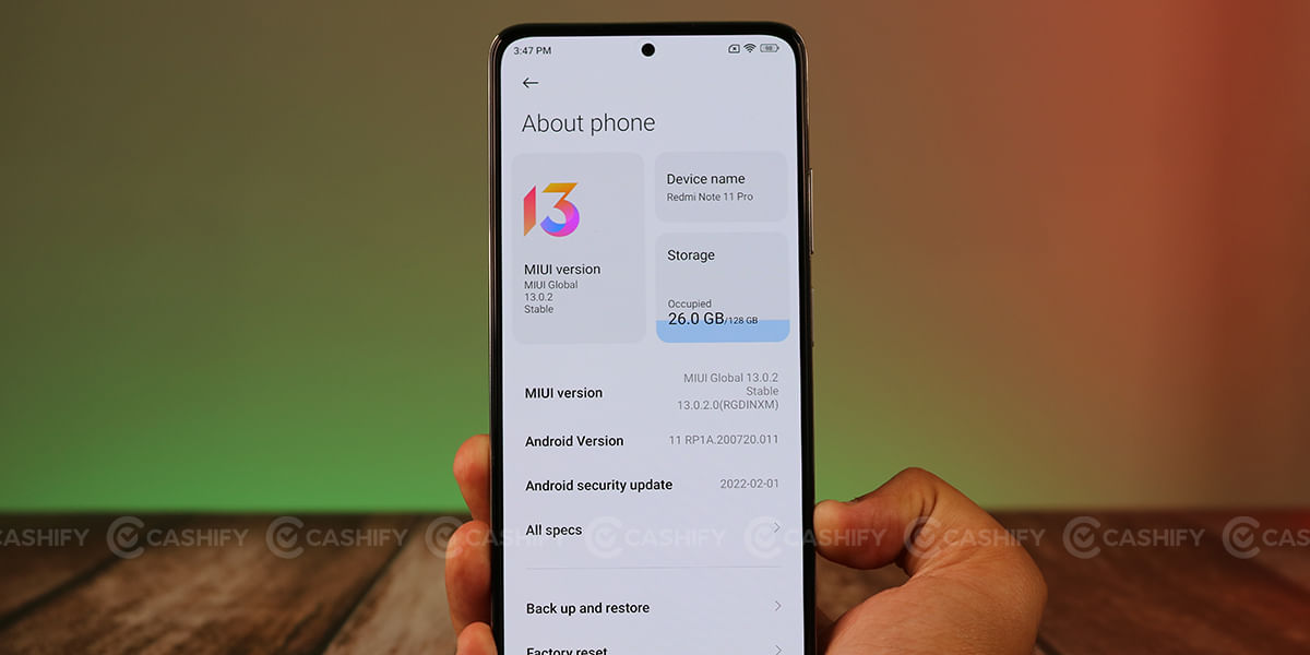 Xiaomi Redmi Note 11 Pro Performance