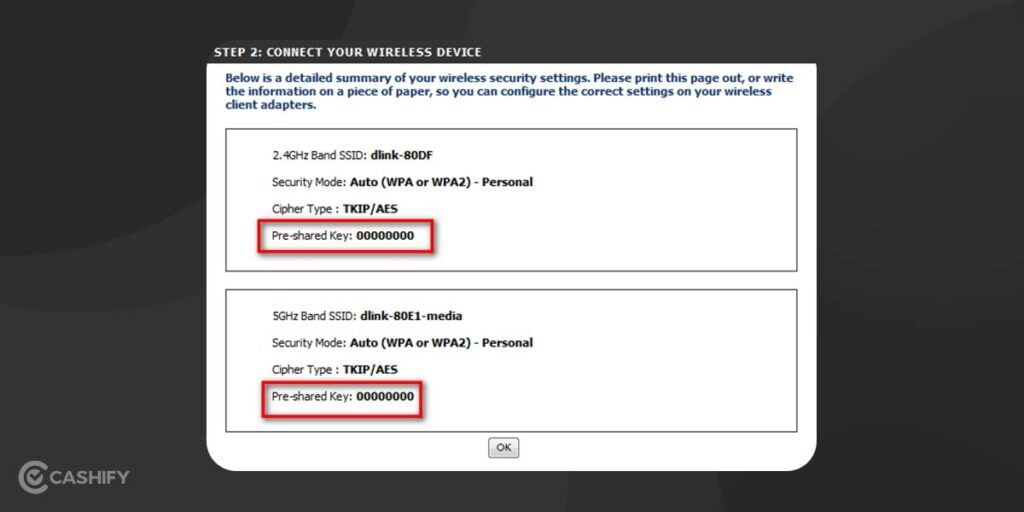 change WiFi password