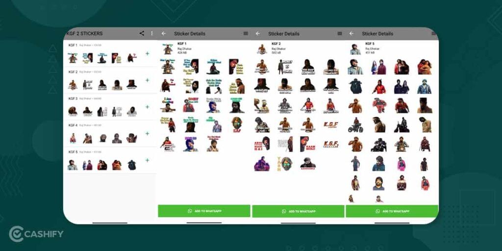 KGF Chapter 2 WhatsApp Stickers