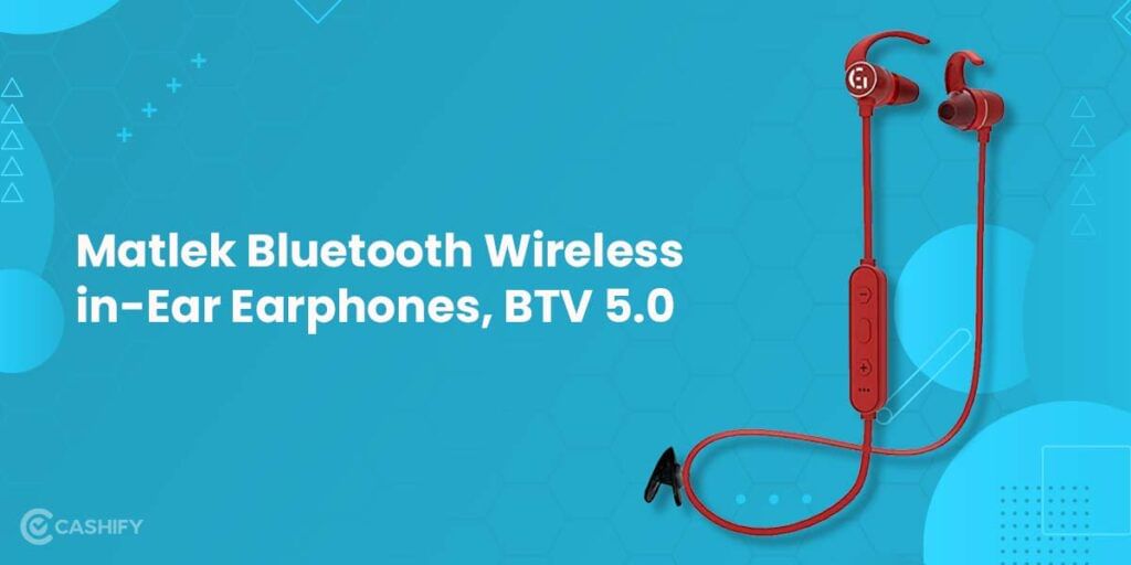 Matlek Bluetooth Wireless in-Ear Earphones, BTV 5.0