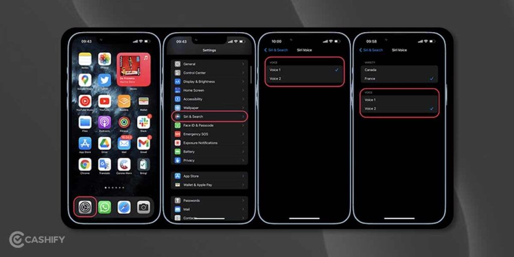 how to change siri voice
