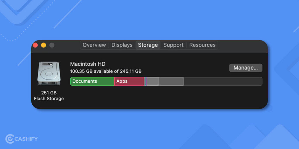 mac storage management settings
