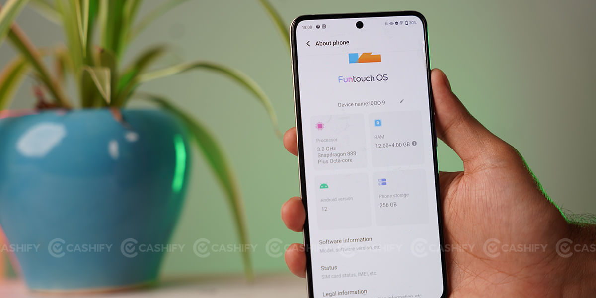 iQOO 9 Software and UI