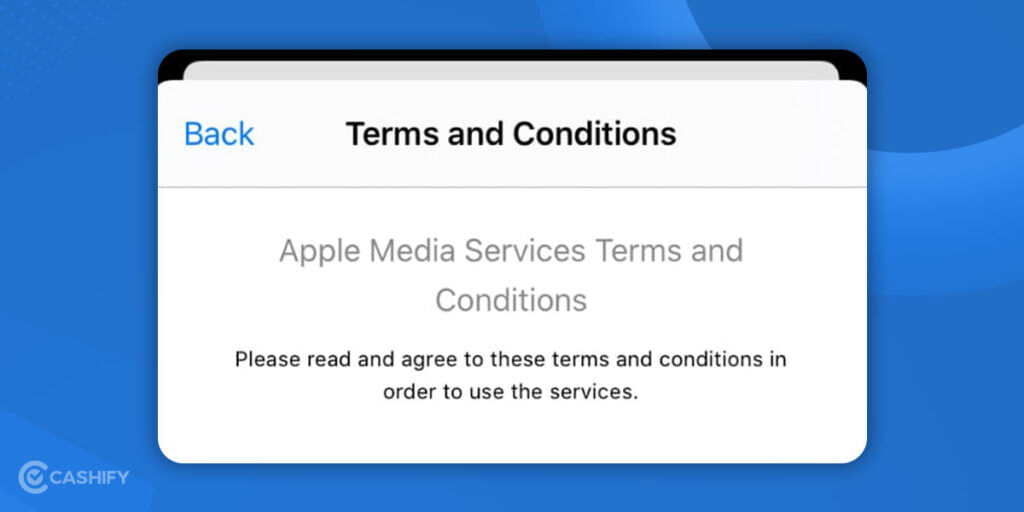 terma and conditions apple id