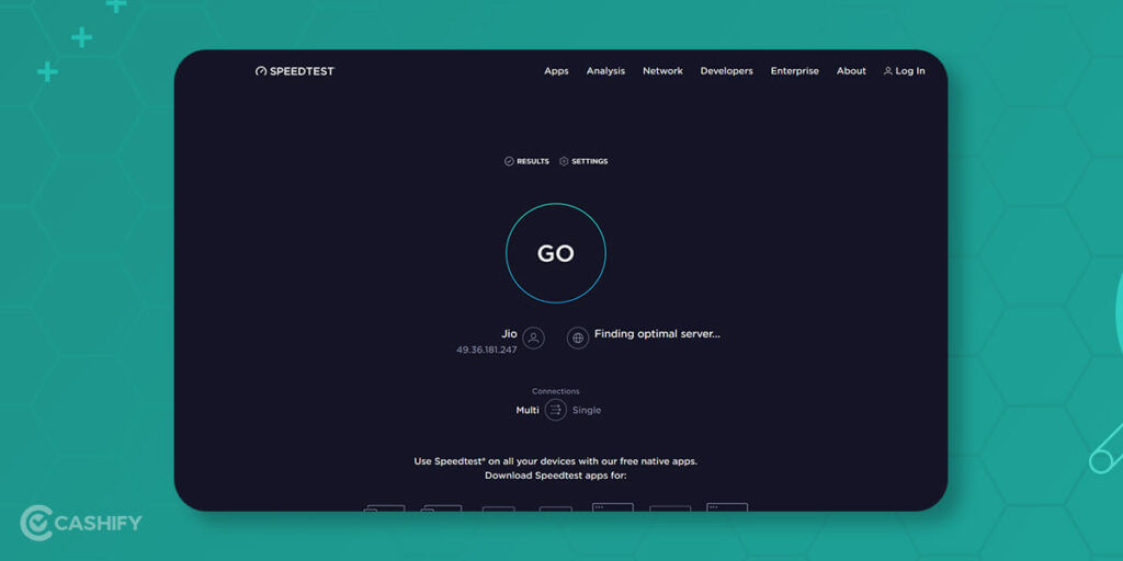 Ookla speed test