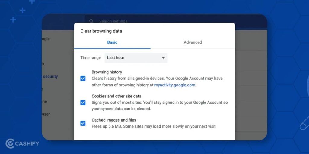 Delete your browsing history