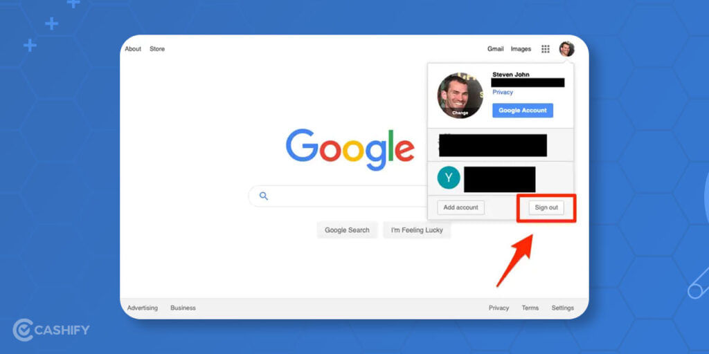 sign out Google account