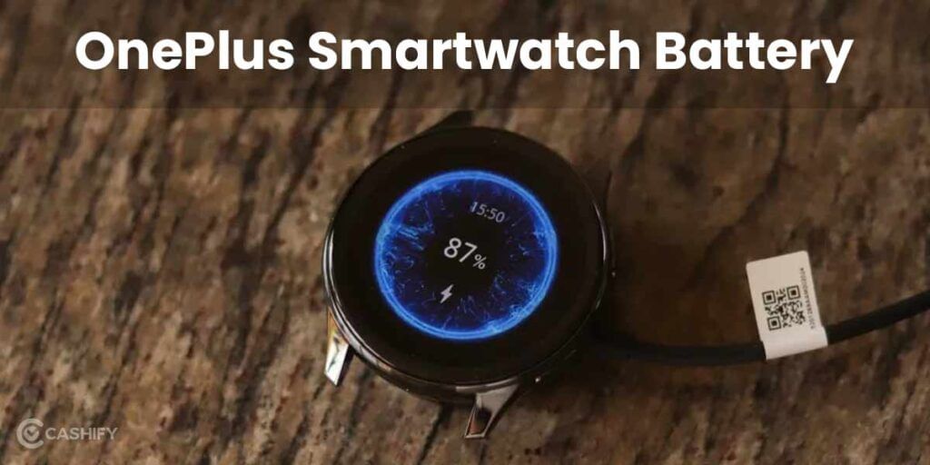 oneplus smartwatch battery