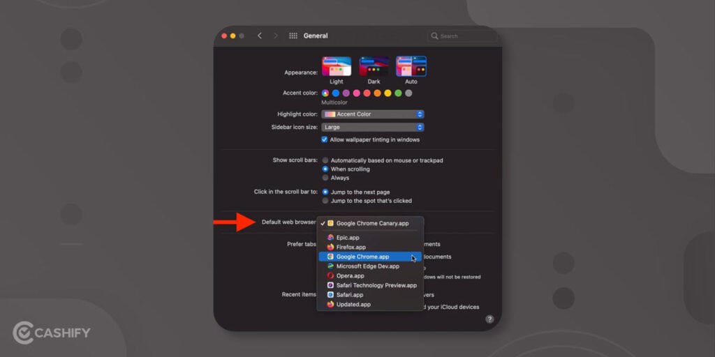 Here's how to set Chrome as default browser on Mac?