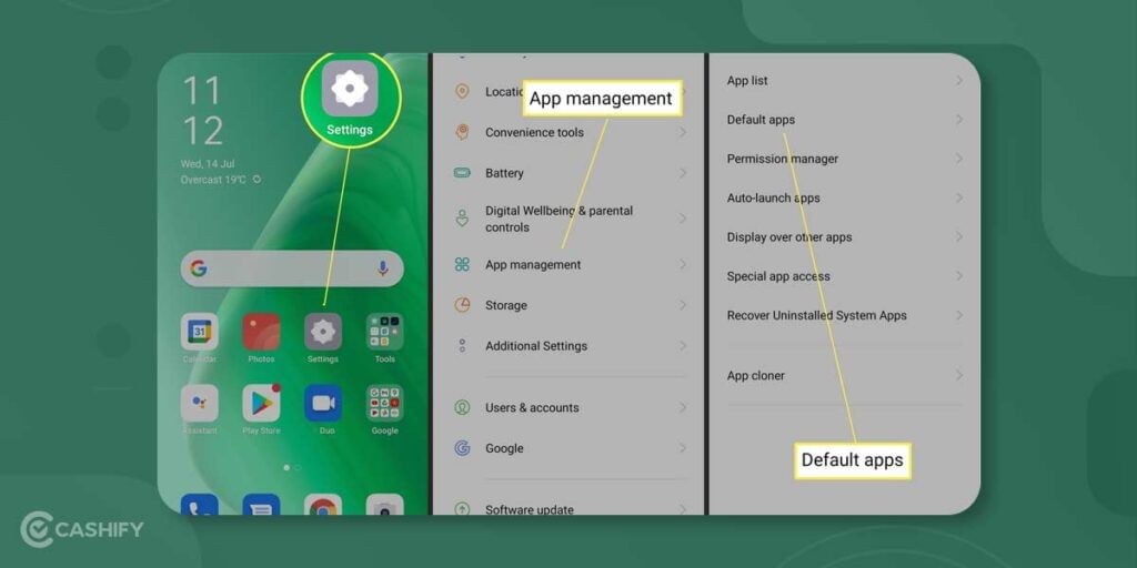 how to set Chrome as default browser on Android phones?