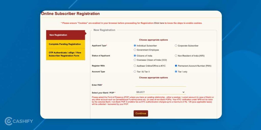 Pran number application using pan card