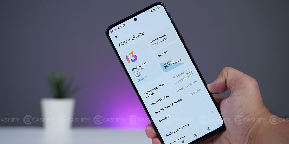 POCO X4 Pro 5G Software and UI