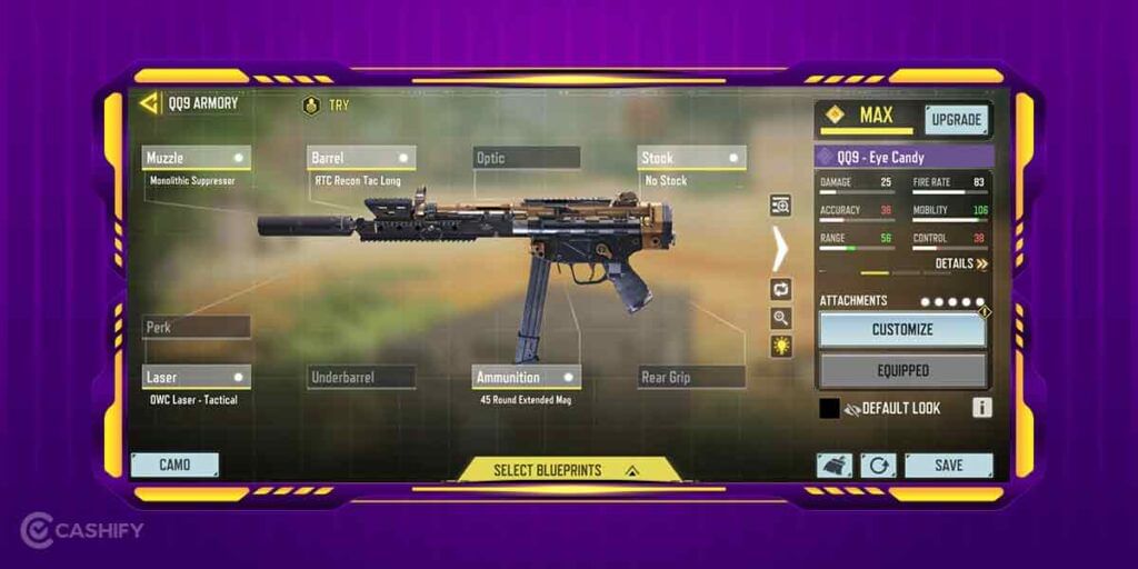 QQ9 gun CoD Mobile