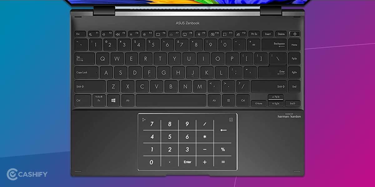 Asus Zenbook Flip 14 Review: Keyboard and Trackpad