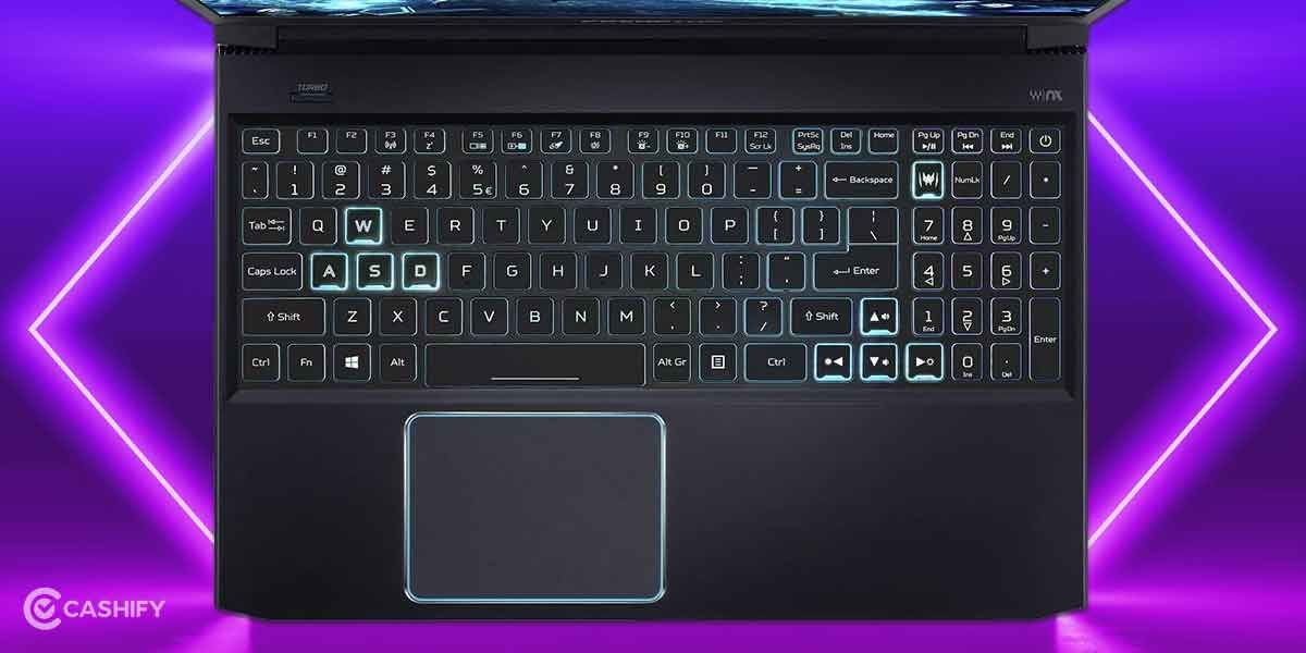 Acer Predator Helios 300 Review: Keyboard and Trackpad