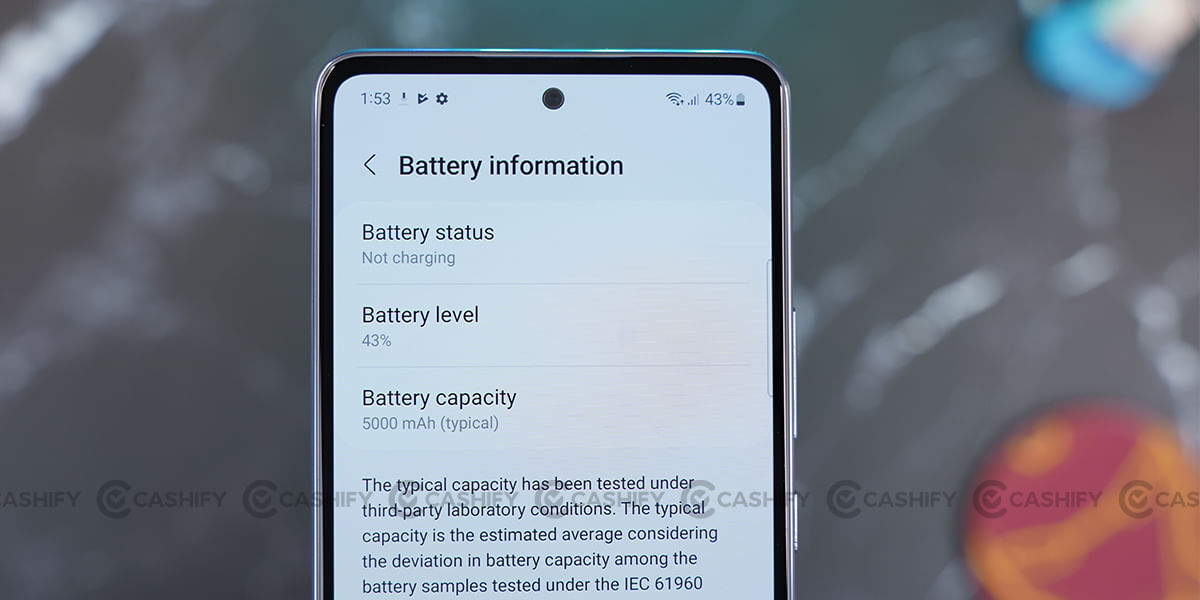 Samsung Galaxy A53 5G Battery
