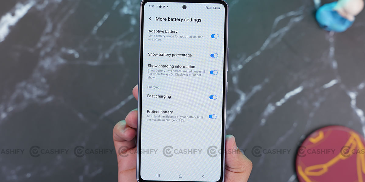 Samsung Galaxy A53 5G Battery and Charging