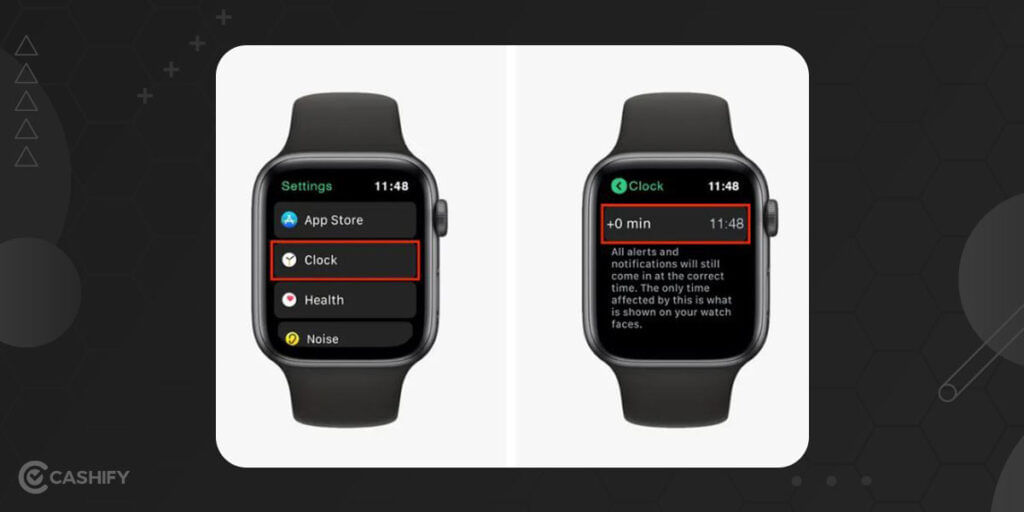 Apple Watch Series 7 clock
