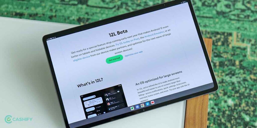 Tablet display