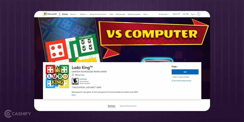 Ludo King on Windows Store