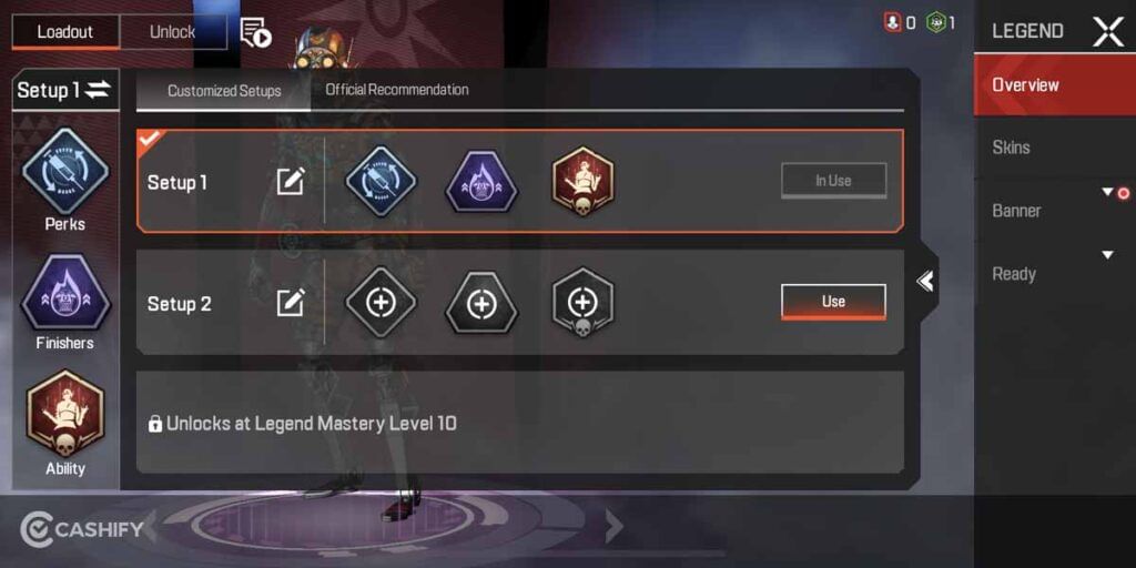 Perks loadout Perks in apex legends mobile