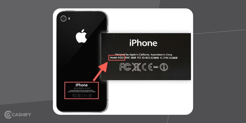 how to identify iPhone model from
a number