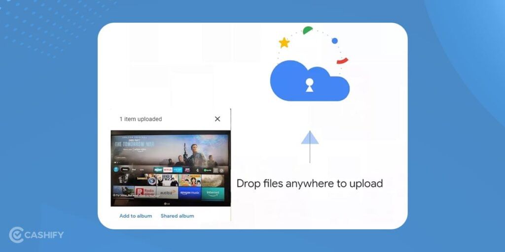upload google photos by web browser