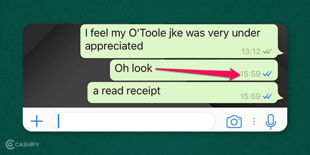 read receipts in WhatsApp