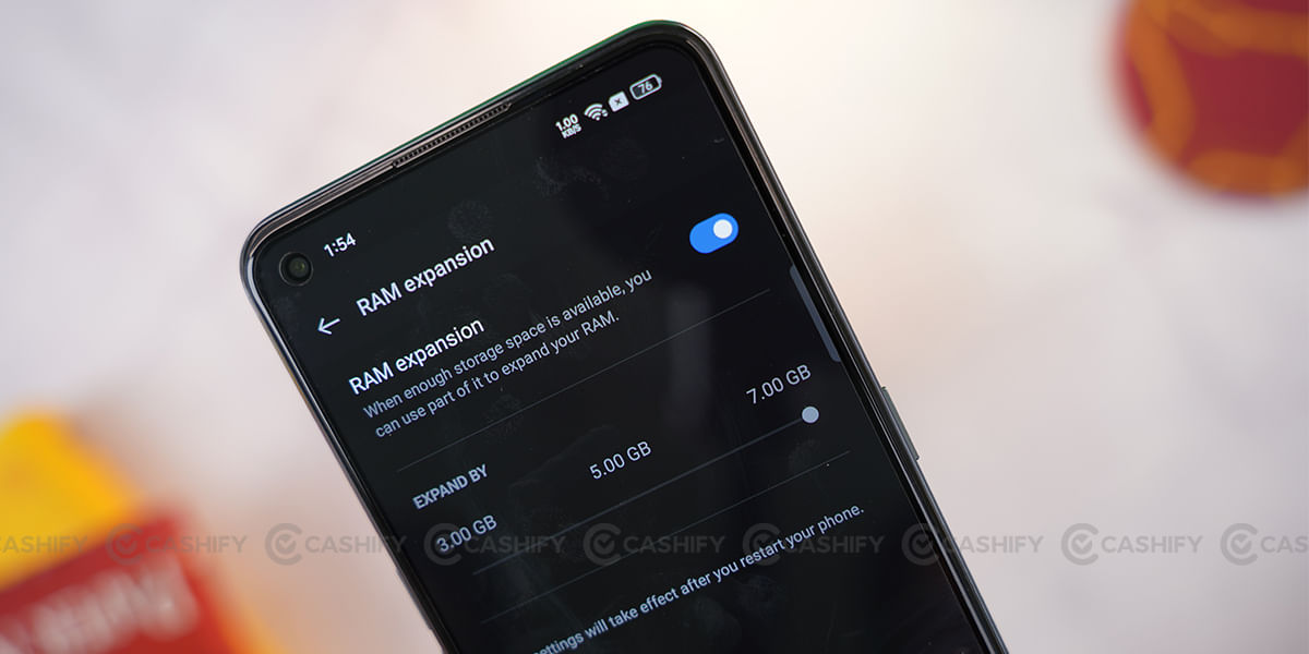 Realme GT 2 5G Ram expansion