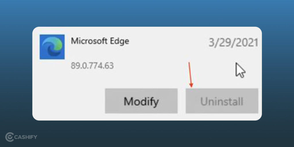 uninstall microsoft edge